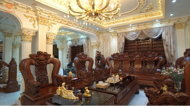 Tận mục biệt thự toàn gỗ quý của đại gia Thanh Hóa - Hình 3 Tan muc biet thu toan go quy cua dai gia Thanh Hoa-Hinh-3