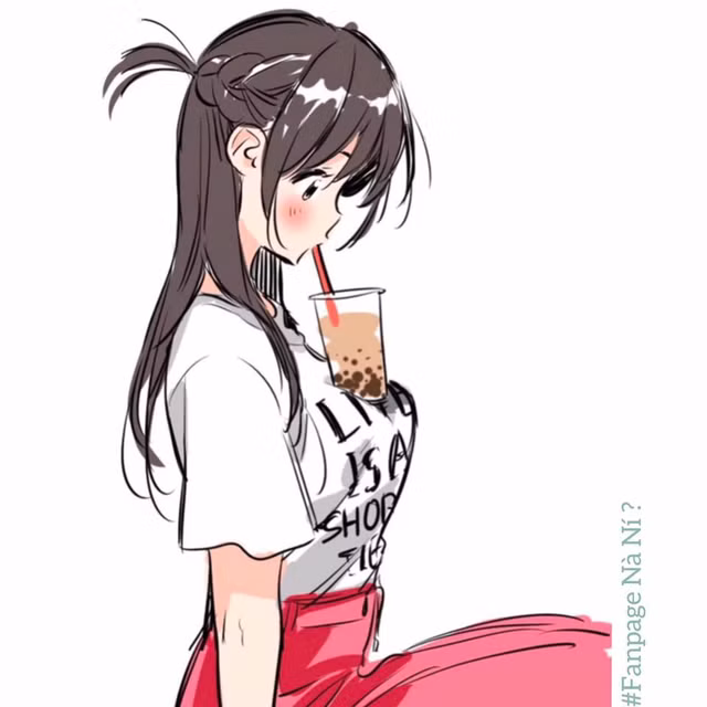 Bong con mat truoc trao luu 'khoe nguc khung' dung tra sua