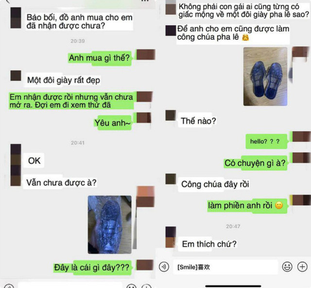 Cô gái được bạn trai tặng giày pha lê, tưởng hoá công chúa nhưng... đắng lòng Co gai duoc ban trai tang giay pha le, tuong hoa cong chua nhung... dang long