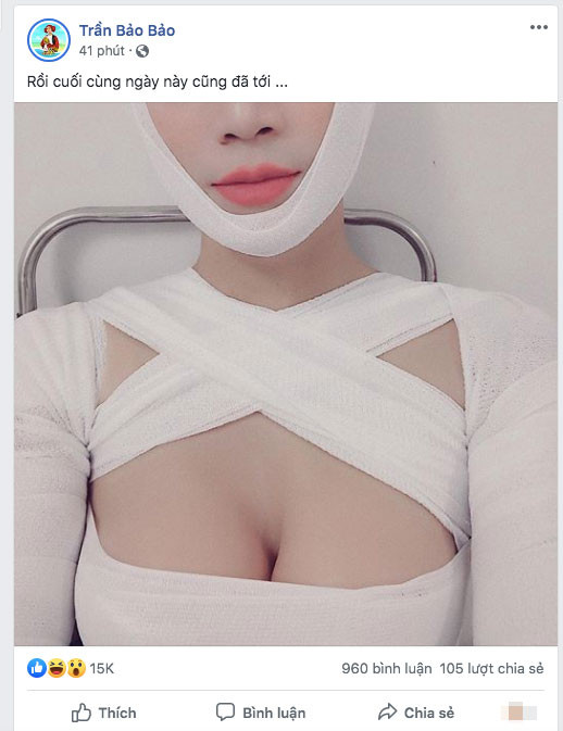 Thực hư chuyện BB Trần đi phẫu thuật nâng ngực Thuc hu chuyen BB Tran di phau thuat nang nguc