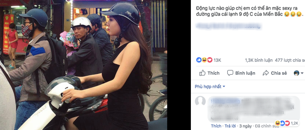 Sự thật về “thánh nữ” mặc hở hang giữa trời lạnh 9 độ C Su that ve “thanh nu” mac ho hang giua troi lanh 9 do C
