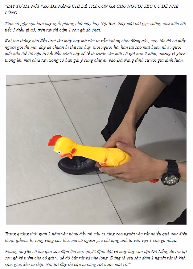 Cuoi lan thanh nien bay tu Ha Noi vao Da Nang de tra 'ga' cho nguoi yeu cu