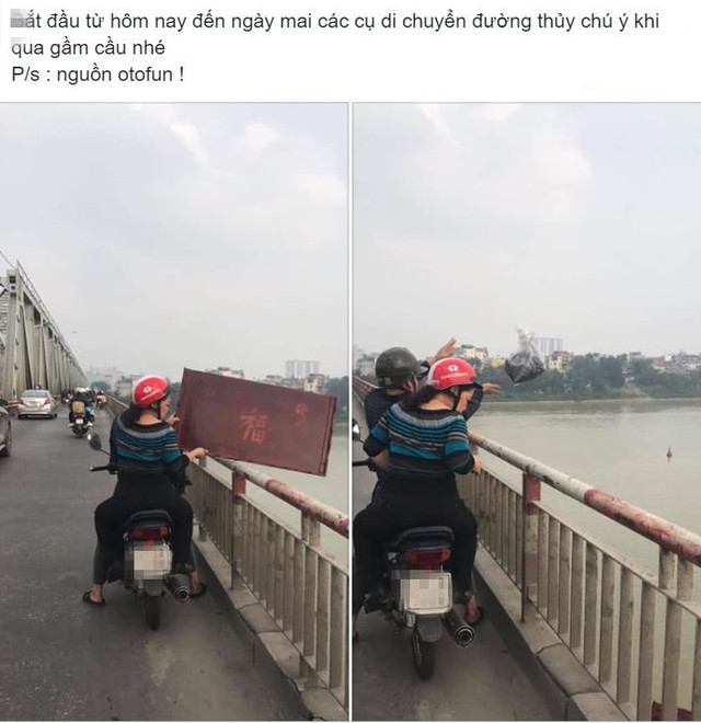 CDM phẫn nộ với hành động đứng trên cầu vứt bát hương, bàn thờ CDM phan no voi hanh dong dung tren cau vut bat huong, ban tho