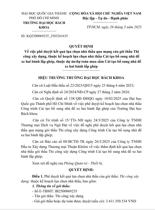 2 goi thau xay lap tai DH Bach Khoa TP HCM ve tay Cty Hien Phuong-Hinh-2