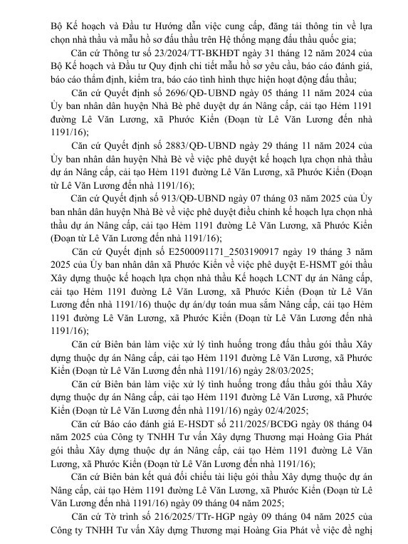 TP HCM: Cty Quỳnh Lâm trúng 2 gói thầu tại UBND xã Phước Kiển - Hình 2 TP HCM: Cty Quynh Lam trung 2 goi thau tai UBND xa Phuoc Kien-Hinh-2