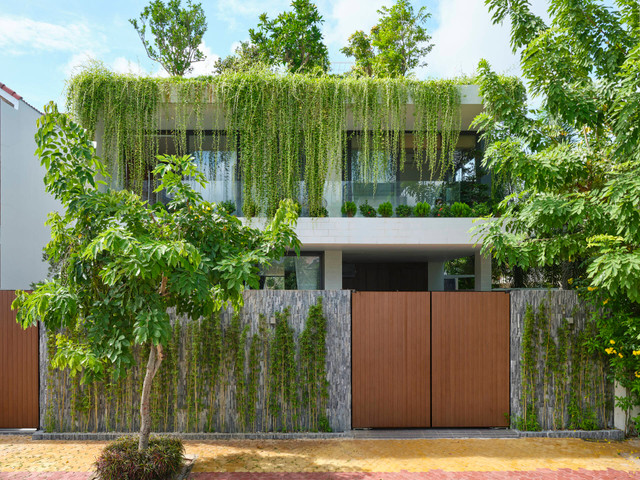 Cận cảnh 'khu vườn trên mây' trong căn nhà 3 tầng - Hình 4 Can canh 'khu vuon tren may' trong can nha 3 tang-Hinh-4