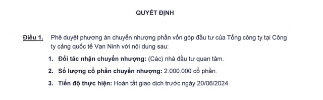 Vinaconex thoái vốn, rút khỏi dự án cảng nghìn tỷ tại Quảng Ninh Vinaconex thoai von, rut khoi du an cang nghin ty tai Quang Ninh