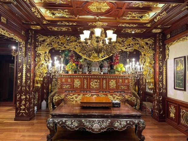 Đi xem biệt thự của đại gia Việt trang hoàng lộng lẫy đón Tết - Hình 5 Di xem biet thu cua dai gia Viet trang hoang long lay don Tet-Hinh-5