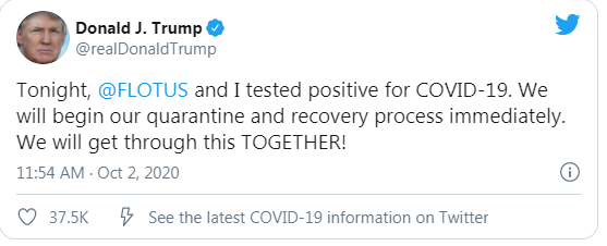 Chứng khoán Việt Nam đỏ lửa khi nhận tin Tổng thống Trump dính COVID-19 Chung khoan Viet Nam do lua khi nhan tin Tong thong Trump dinh COVID-19