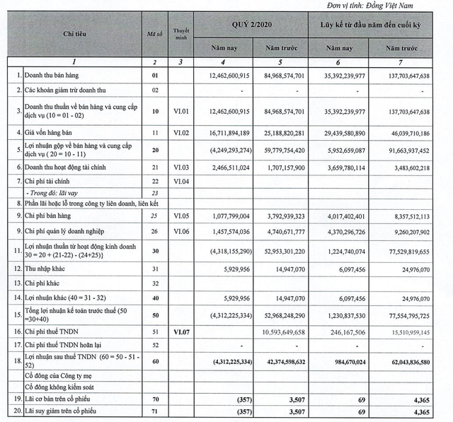 Công viên nước Đầm Sen báo lỗ lần đầu kể từ sau niêm yết do dừng hoạt động trong 2 tháng Cong vien nuoc Dam Sen bao lo lan dau ke tu sau niem yet do dung hoat dong trong 2 thang