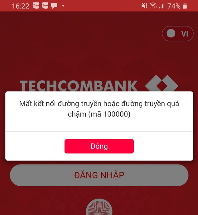 Hệ thống tê liệt, khách hàng Techcombank không thể giao dịch điện tử? - Hình 3 He thong te liet, khach hang Techcombank khong the giao dich dien tu?-Hinh-3