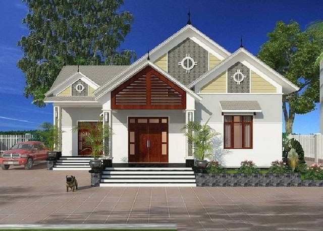 Đây là 10 mẫu nhà cấp 4 mái thái nông thôn giá rẻ - Hình 5 Day la 10 mau nha cap 4 mai thai nong thon gia re-Hinh-5