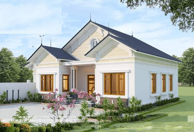 Đây là 10 mẫu nhà cấp 4 mái thái nông thôn giá rẻ - Hình 2 Day la 10 mau nha cap 4 mai thai nong thon gia re-Hinh-2