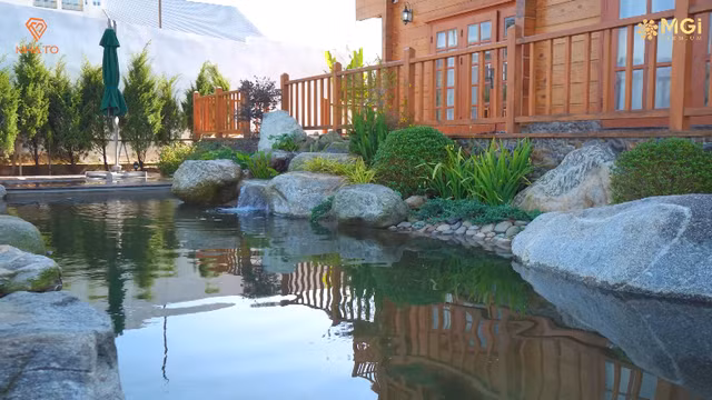 Ben trong biet thu go thong 50 ty doc nhat Viet Nam-Hinh-7