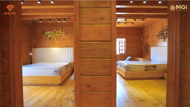 Ben trong biet thu go thong 50 ty doc nhat Viet Nam-Hinh-14