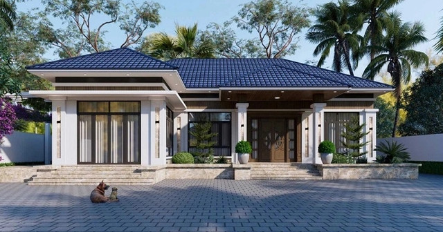 Top 10 mẫu nhà mái Nhật khả năng tạo trend năm 2024 - Hình 6 Top 10 mau nha mai Nhat kha nang tao trend nam 2024-Hinh-6