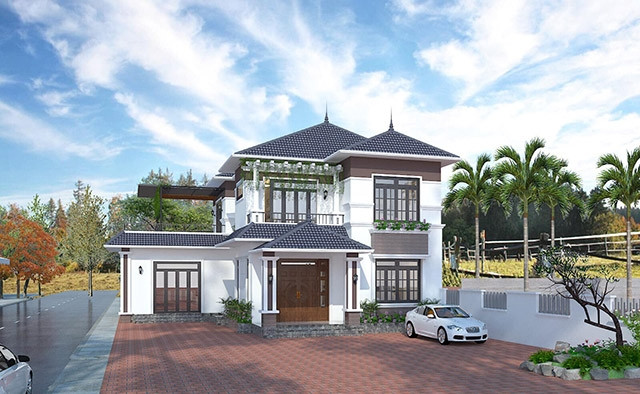 Top 10 mẫu nhà mái Nhật khả năng tạo trend năm 2024 - Hình 8 Top 10 mau nha mai Nhat kha nang tao trend nam 2024-Hinh-8