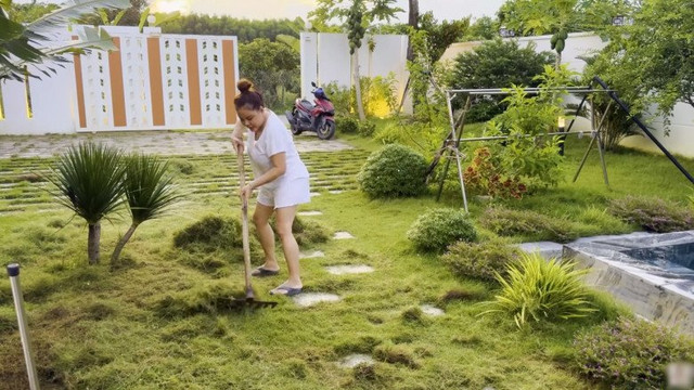 Ngẩn ngơ với biệt thự nhà vườn 600m2 mướt mát gần 10 tỷ của Lê Giang - Hình 13 Ngan ngo voi biet thu nha vuon 600m2 muot mat gan 10 ty cua Le Giang-Hinh-13