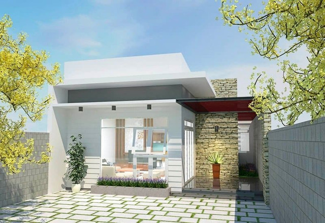 10 mẫu nhà cấp 4 gác lửng 3 phòng ngủ đẹp mê ly, tiền xây chỉ 500 triệu - Hình 5 10 mau nha cap 4 gac lung 3 phong ngu dep me ly, tien xay chi 500 trieu-Hinh-5