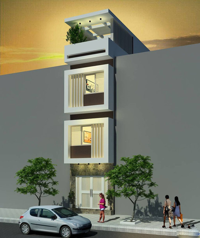 Đây là 10 mẫu nhà phố mặt tiền 3m đơn giản nhưng đẹp tuyệt vời - Hình 3 Day la 10 mau nha pho mat tien 3m don gian nhung dep tuyet voi-Hinh-3