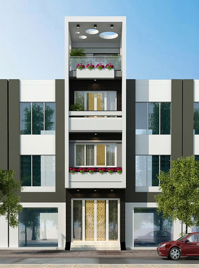 Đây là 10 mẫu nhà phố mặt tiền 3m đơn giản nhưng đẹp tuyệt vời - Hình 7 Day la 10 mau nha pho mat tien 3m don gian nhung dep tuyet voi-Hinh-7