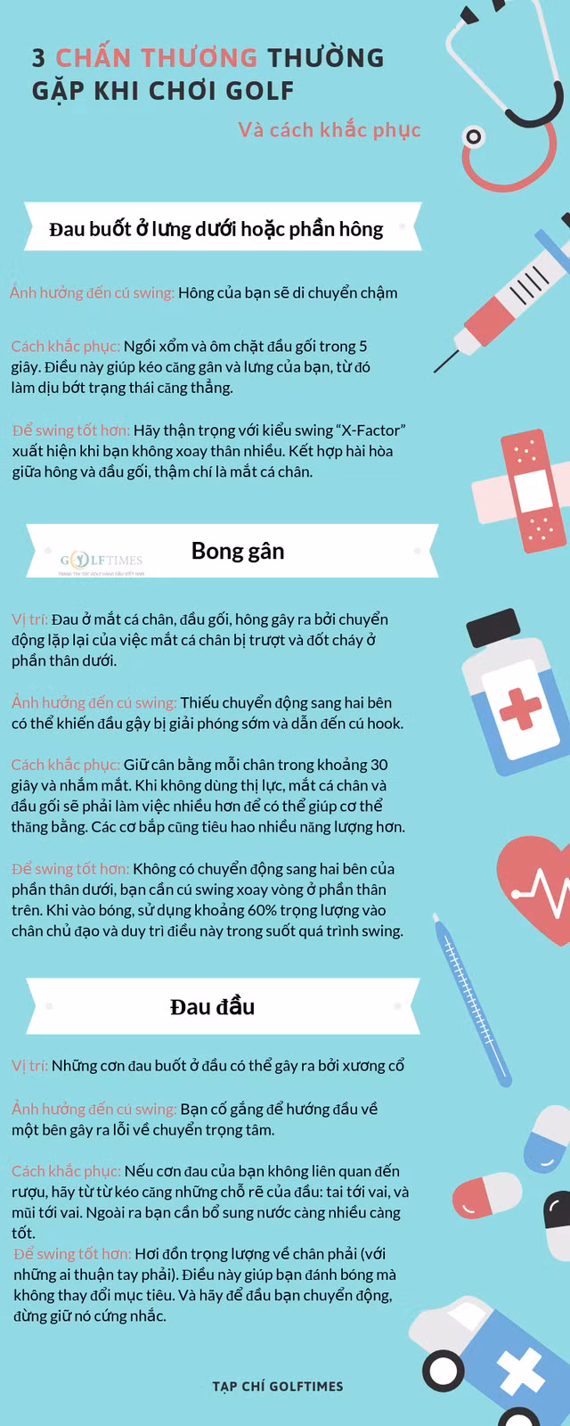 Cach khac phuc 3 chan thuong thuong gap khi choi golf-Hinh-2