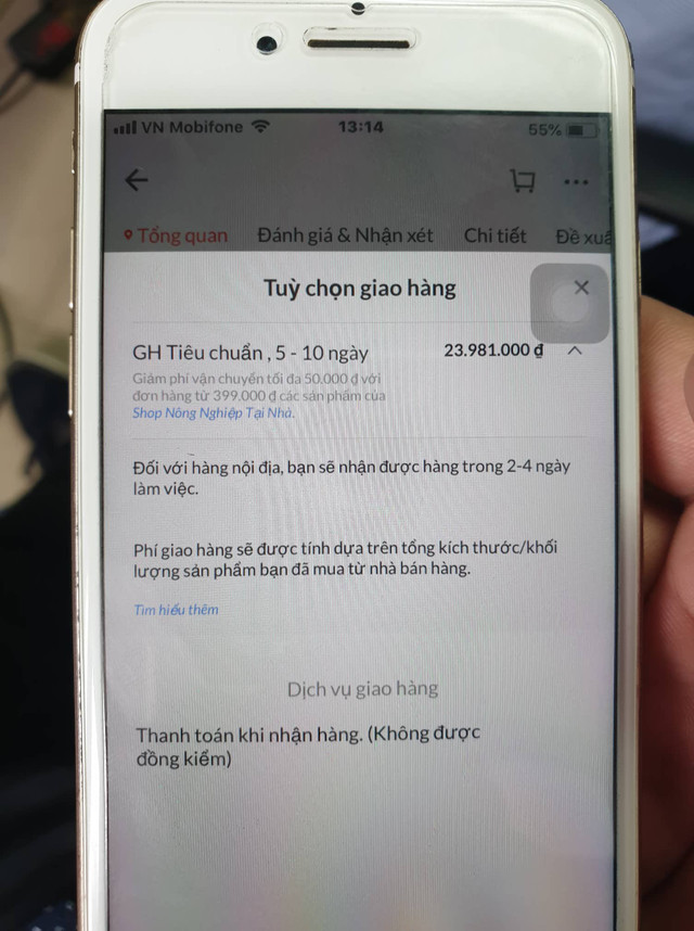 Mua sản phẩm giá vài chục nghìn đồng trên Lazada nhưng phí ship gấp vài trăm lần? - Hình 2 Mua san pham gia vai chuc nghin dong tren Lazada nhung phi ship gap vai tram lan?-Hinh-2