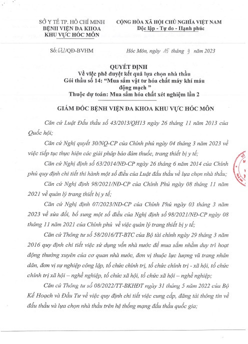 Nhà thầu Lê Bảo 1 tháng trúng liền 5 gói mua hóa chất xét nghiệm - Hình 4 Nha thau Le Bao 1 thang trung lien 5 goi mua hoa chat xet nghiem-Hinh-4