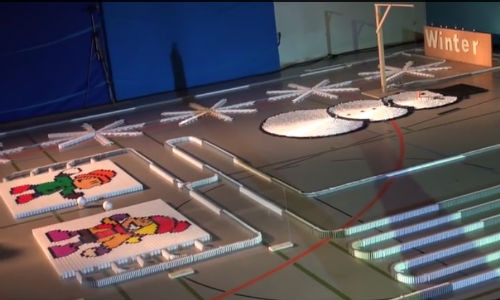 Màn xếp hình Domino kinh điển nhất từ trước tới nay Man xep hinh Domino kinh dien nhat tu truoc toi nay