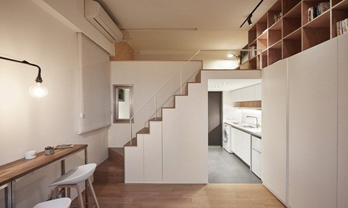 Căn hộ 22m2 sau cải tạo tiện nghi khó tưởng tượng Can ho 22m2 sau cai tao tien nghi kho tuong tuong