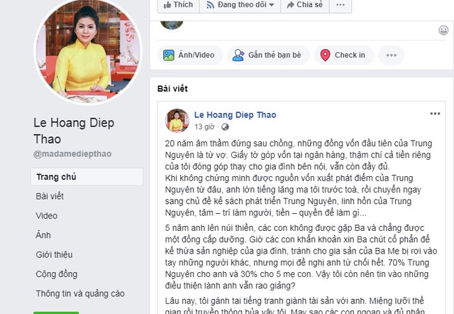 Bà Lê Hoàng Diệp Thảo tâm sự chua xót sau phiên tòa xử ly hôn Ba Le Hoang Diep Thao tam su chua xot sau phien toa xu ly hon