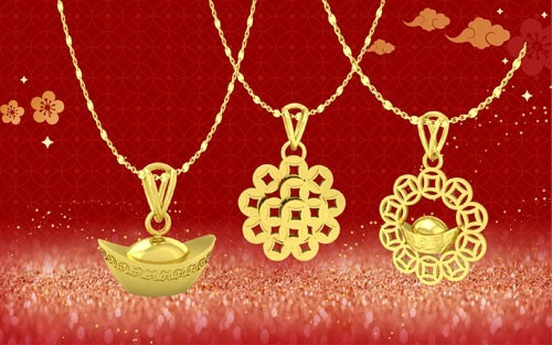 Tượng vàng Phu Thê và loạt sản phẩm độc đáo ngày Vía Thần Tài Tuong vang Phu The va loat san pham doc dao ngay Via Than Tai
