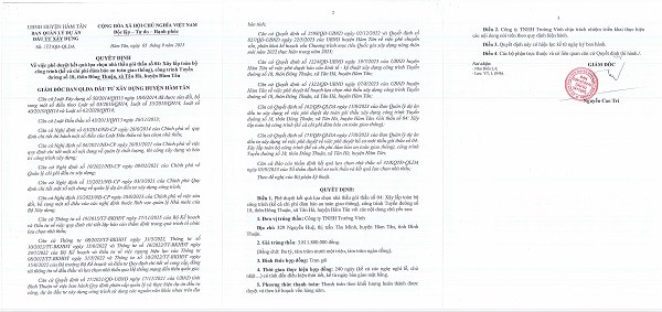 Bình Thuận: Gói làm đường gần 5 tỷ duy nhất Cty Trường Vinh dự và trúng thầu - Hình 4 Binh Thuan: Goi lam duong gan 5 ty duy nhat Cty Truong Vinh du va trung thau-Hinh-4