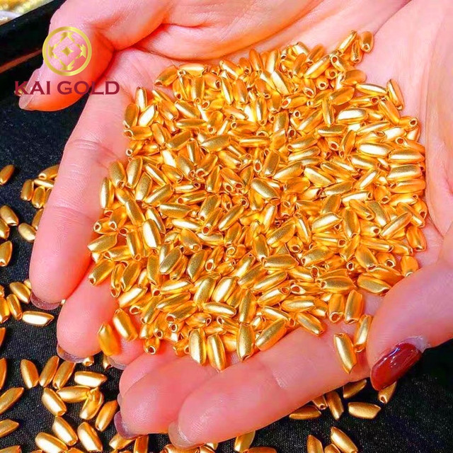 Gạo vàng 24k ngày Vía Thần Tài hút khách Gao vang 24k ngay Via Than Tai hut khach
