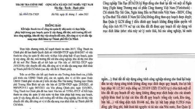 Soi loạt sai phạm của ITA tại Khu công nghiệp Tân Tạo Soi loat sai pham cua ITA tai Khu cong nghiep Tan Tao