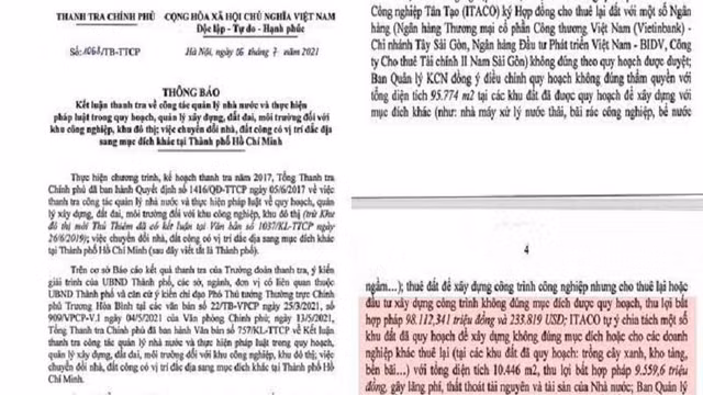 Soi loat sai pham cua ITA tai Khu cong nghiep Tan Tao