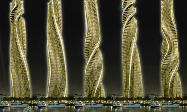 Toa nha doc dao, co the ngam mat troi moc va lan trong mot ngay