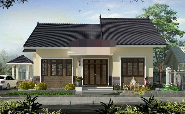Những mẫu biệt thự mái Thái đẹp ngất ngây - Hình 2 Nhung mau biet thu mai Thai dep ngat ngay-Hinh-2