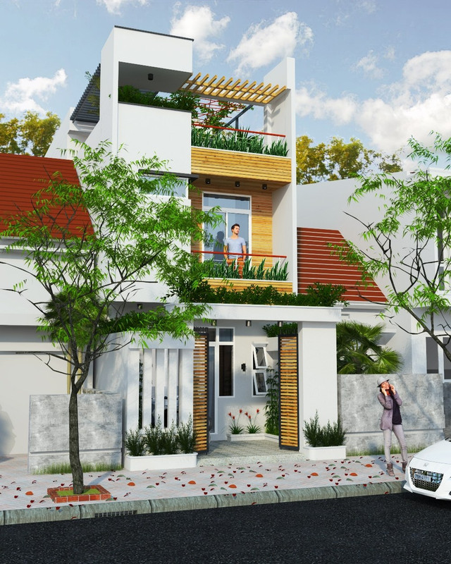 10 mẫu thiết kế nhà ống 5 x 20m tuyệt đẹp đáng xây nhất hiện nay - Hình 8 10 mau thiet ke nha ong 5 x 20m tuyet dep dang xay nhat hien nay-Hinh-8