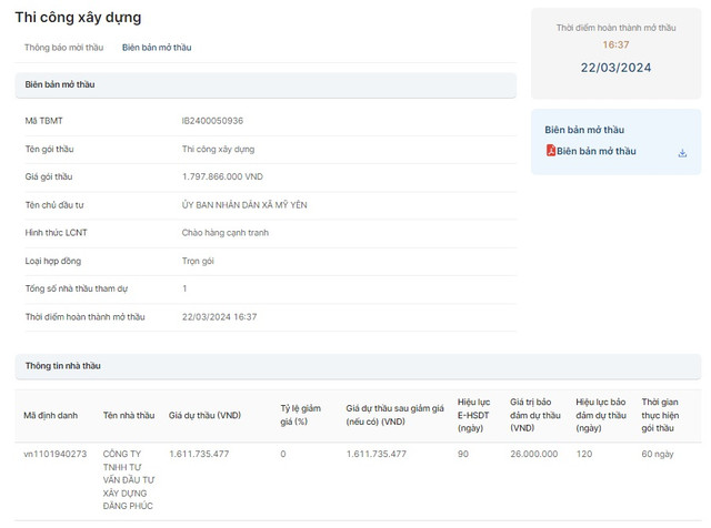 Long An: Cong ty Dang Phuc “mot minh mot ngua” tham gia 2 goi thau