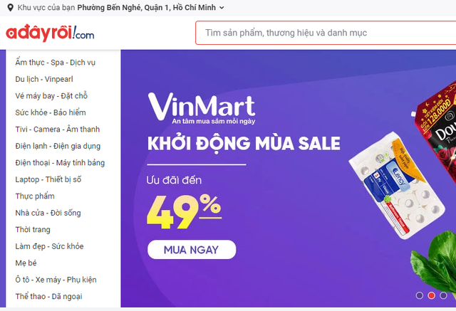 Adayroi của tỷ phú Phạm Nhật Vượng ngừng bán hàng Adayroi cua ty phu Pham Nhat Vuong ngung ban hang