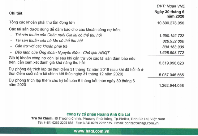 Công ty bầu Đức nói gì về con số lỗ luỹ kế hơn 1.000 tỷ khi thanh lý HNG? Cong ty bau Duc noi gi ve con so lo luy ke hon 1.000 ty khi thanh ly HNG?