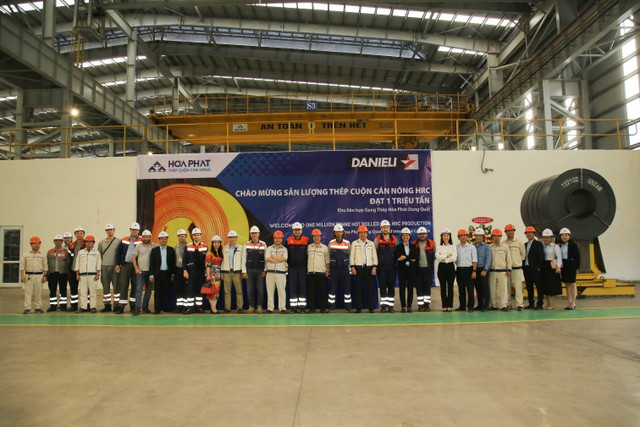 Hoà Phát ghi nhận 1 triệu tấn sản lượng HRC trong 9 tháng Hoa Phat ghi nhan 1 trieu tan san luong HRC trong 9 thang