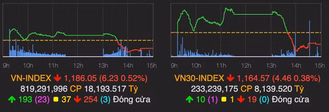 VN-Index gap ap luc chot loi, roi 6 diem ket phien 13/1