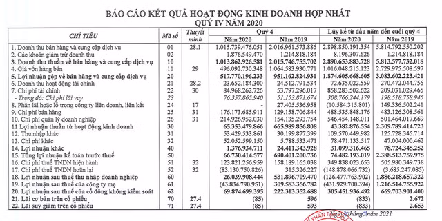 Dat Xanh lo 432 ty dong 2020, muc tieu co lai hon 1.000 ty nam 2021 co kha thi?
