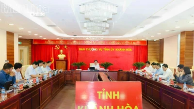 Ban Thường vụ Tỉnh ủy Khánh Hòa cho ý kiến đối với một số nội dung quan trọng