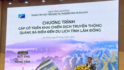 Ông Đinh Văn Tuấn - Tỉnh ủy viên, Phó Chủ tịch UBND tỉnh Lâm Đồng phát biểu tại sự kiện.