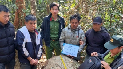 Hai đối tượng bị bắt giữ ngay tại hiện trường.