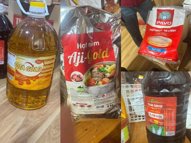 Hình ảnh các loại gia vị do phụ huynh chụp lại tại nơi chế biến suất ăn cho học sinh của công ty Mỹ Giang: Phụ huynh cung cấp Hình ảnh các loại gia vị do phụ huynh chụp lại tại nơi chế biến suất ăn cho học sinh của công ty Mỹ Giang: Phụ huynh cung cấp