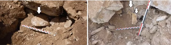 Ngay bên ngoài tường thành của pháo đài, các nhà khảo cổ còn tìm thấy hàng trăm đầu mũi tên. Điều này cho thấy trong những giờ phút cuối cùng, La Loma đã bị tàn phá bởi những "ơn mưa tên" của lực lượng La Mã. Rải rác trên mặt đất là những mảnh vỡ của áo giáp và vũ khí dường như đã bị hư hại trong cuộc giao tranh dữ dội giữa lực lượng Cantabri và quân đội La Mã. Sau khi giành chiến thắng trước quân địch, lực lượng La Mã đã phá hủy các bức tường thành, pháo đài. Ảnh: Santiago David Domínguez-Solera / Open Access.